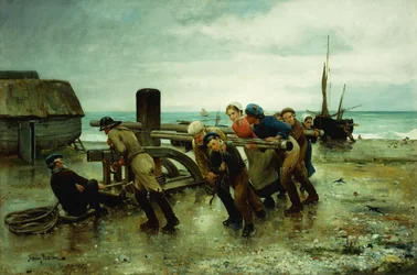 Ein Schiff schleppen