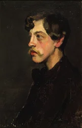 Porträt des Dichters Camille Mauclair 1872-1945
