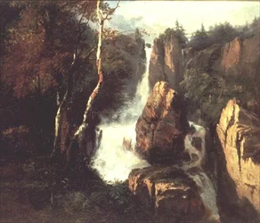 Ein alpiner Wasserfall