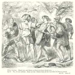 Die zwei Herren aus Verona (Gravur)