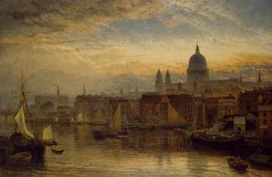 St. Paul’s von der Themse, 1877