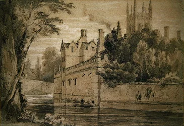 Magdalen College - Ein Blick auf den Cherwell in Richtung der Brücke