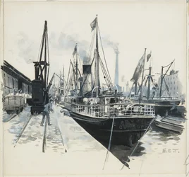 Verladung im Pomona Dock