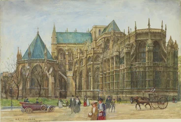 Blick auf die Kapelle von Heinrich VII. in der Westminster Abbey, 1913
