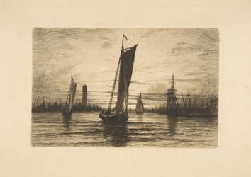 Sonnenuntergang am East River, 1879