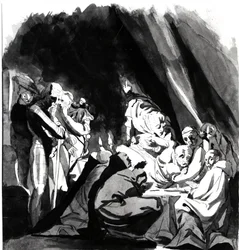 Tod von Kardinal Beaufort, Illustration aus Shakespeares 