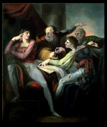 Der Streit zwischen Hotspur, Worcester, Mortimer und Glendower, 1784
