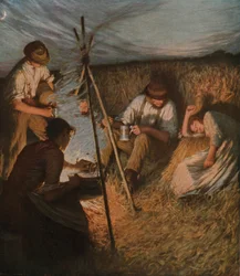Das Abendessen der Erntearbeiter