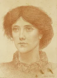 Porträt von Mrs. Wheeler, Brustbild