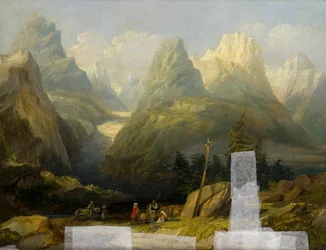 Ein Blick auf die Alpen