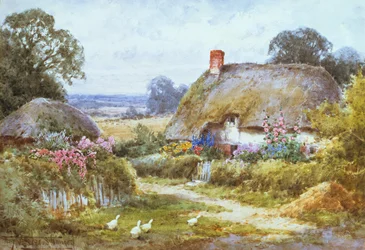 Ein Cottage im Sommer