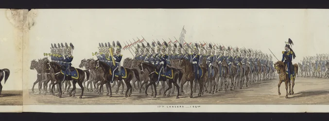 Teil der Panoramansicht des gesamten Trauerzugs von Arthur, Herzog von Wellington