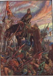 Nach der Schlacht von Hastings, Illustration aus 