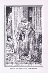 Blanche, die Königinmutter, küsst Hermann, 1912