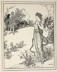 Wie Odysseus Nausikaa traf, aus 