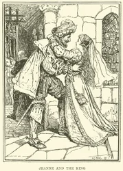 Jeanne und der König (Gravur)