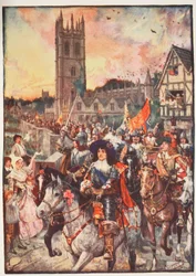 Prinz Rupert in Oxford, auf dem Weg zur Schlacht, Illustration aus 