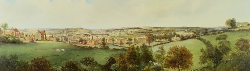 Panoramablick auf Stoke on Trent