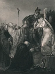 St. Augustinus vor Ethelbert, Mitte 19. Jahrhundert