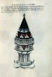 Das von Sir Robert Howard errichtete Taufbecken