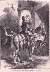 Ermordung von Eduard dem Märtyrer, 979 n. Chr.