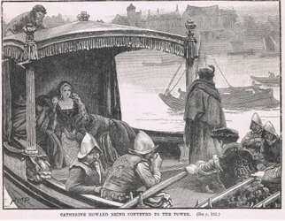 Catherine Howard wird zum Tower gebracht, 1542