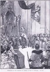 Krönung des Kaisers von Österreich zum König von Ungarn 1868 n. Chr.