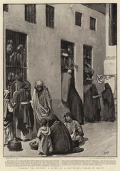 Die Hungrigen füttern, eine Szene in einem Provinzgefängnis in Ägypten