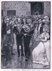 George IV hält einen Empfang im Holyrood Palace 1822