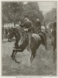 König Georgs täglicher Ausritt im Hyde Park