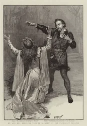 Mr und Mrs Beerbohm Tree in Hamlet im Haymarket Theatre