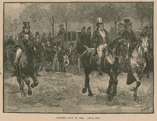 Rotten Row, Hyde Park, London, 1830