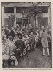 Das Staatsbankett im Dublin Castle zu Ehren des Besuchs der Königin