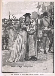 Der Abschied von Sir Thomas More und seiner Tochter 1534