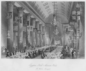Egyptian Hall, Mansion House: Das Wilson-Bankett, ca. 1841
