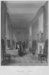 Kensington Palace. Die Sussex-Bibliothek, ca. 1841
