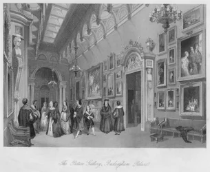 Die Bildergalerie, Buckingham Palace, um 1841