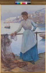 Mädchen in Blau