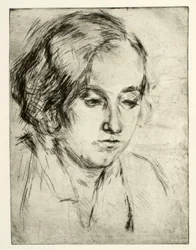 Porträt der Schwester des Künstlers, Ella Wahlgreen Nielsen