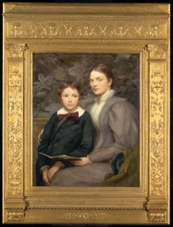 Mrs. William T. Evans und ihr Sohn, 1895