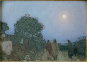 Christus und seine Jünger auf dem Weg nach Bethanien