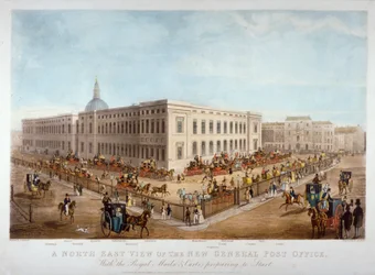 Das neue General Post Office, City of London, ca. 1830