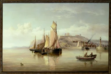 Der Eingang zum Hafen von Whitby
