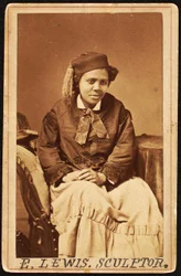 Carte de visite von Edmonia Lewis, ca. 1870