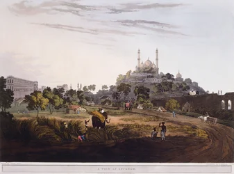 Eine Ansicht von Lucknow, 1824