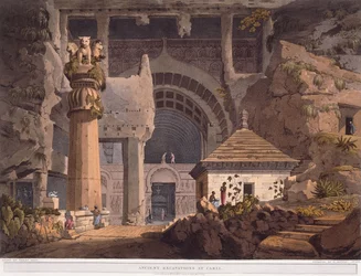 Antike Ausgrabungen in Carli, 1824