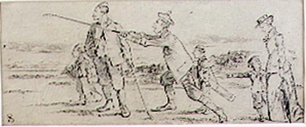 Der unglückliche Schlag, Illustration aus 