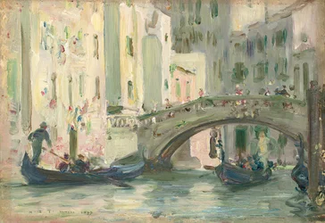 Ein Kanal in Venedig, 1899