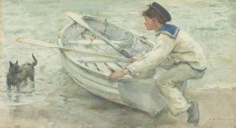 Vorbereitung zum Start, 1903