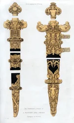 Dolch und Schwert, frühes 16. Jahrhundert, 1843
